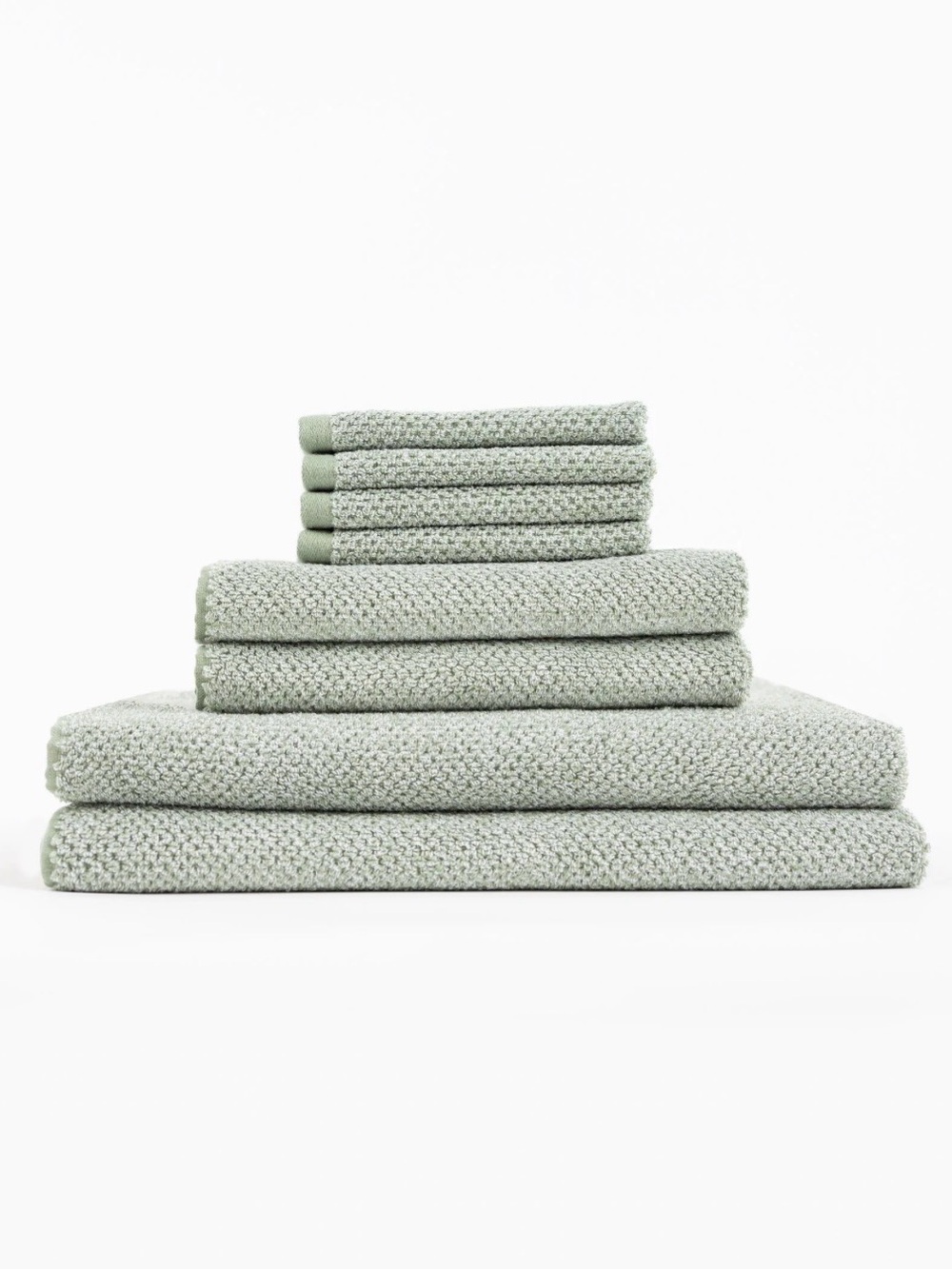 Home Bath Sage Knit Bath Towel Set - Home Bath